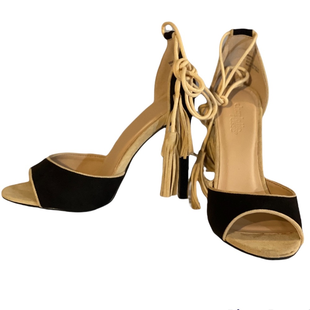 Women’s New Never Worn Charlotte Russe Lace Up Heels